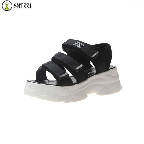 2019 hook loop female thick soft bottom shoes sandals new summer hollow out platform sandals student street wear1, Black
2019 hook loop female thick soft bottom shoes sandals new summer hollow out platform sandals student street wear1, Black