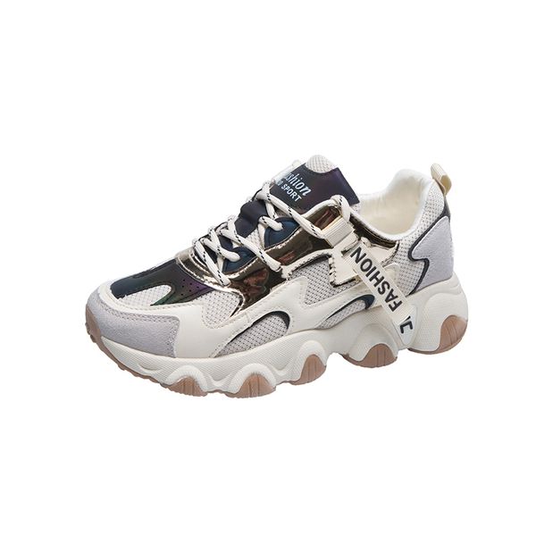 fashion women thick bottom daddy shoes female soft reflective sneakers leisure chunky shoes for women zapatos mujer lj201130, Black;white
fashion women thick bottom daddy shoes female soft reflective sneakers leisure chunky shoes for women zapatos mujer lj201130, Black;white