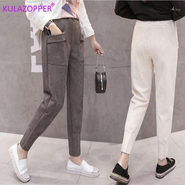 brand chic autumn winter drawstring harem pants women loose trousers female suede trousers with pockets radish pants zh1821, Black;white
brand chic autumn winter drawstring harem pants women loose trousers female suede trousers with pockets radish pants zh1821, Black;white