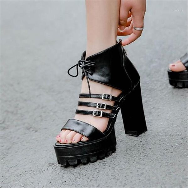 pxelena women punk rock gothic gladiator sandals buckle platform chunky block high heels rome motorcycle shoes vintage plus size1, Black
pxelena women punk rock gothic gladiator sandals buckle platform chunky block high heels rome motorcycle shoes vintage plus size1, Black