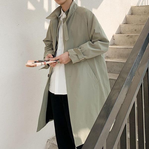 men's trench coats korean long coat for men casual gray spring fashion warm with collar chaquetas hombre clothing df50tc1, Tan;black
men's trench coats korean long coat for men casual gray spring fashion warm with collar chaquetas hombre clothing df50tc1, Tan;black