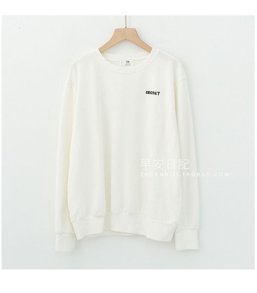 2021 new spring and fine autumn loosed sleeve solid female casual pullover around the neck with embroidered letter 0fd5, Black
2021 new spring and fine autumn loosed sleeve solid female casual pullover around the neck with embroidered letter 0fd5, Black