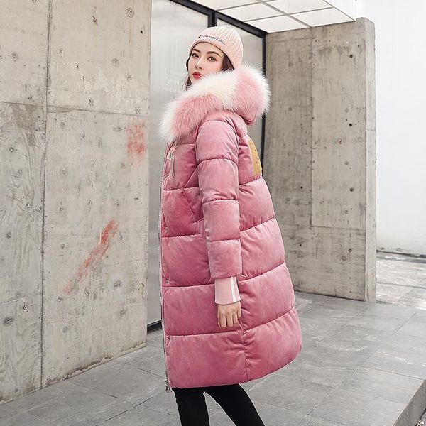 women's down & parkas long nice solid gold velvet slim women winter jacket cotton padded warm thicken lady coat coats parka womens jack, Black
women's down & parkas long nice solid gold velvet slim women winter jacket cotton padded warm thicken lady coat coats parka womens jack, Black