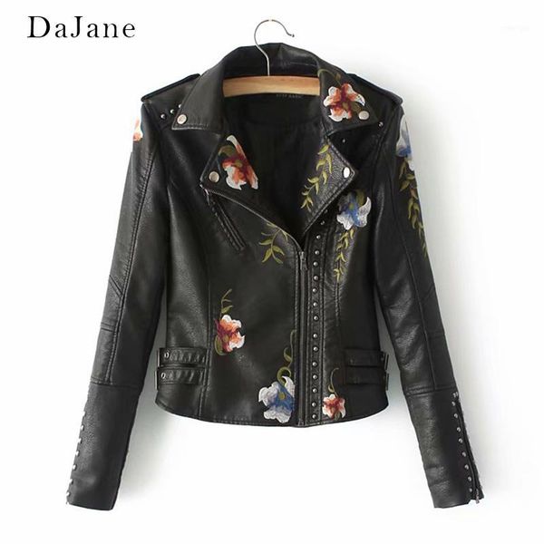 autumn winter new women's long-sleeved embroidery pu leather motorcycle coat manufacturers leather jacket women1, Black
autumn winter new women's long-sleeved embroidery pu leather motorcycle coat manufacturers leather jacket women1, Black