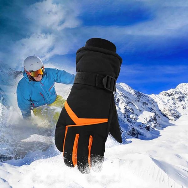 waterproof thick fingered ski gloves waterproof hand heating outdoor winter motorcycle sportswear accessories, Black
waterproof thick fingered ski gloves waterproof hand heating outdoor winter motorcycle sportswear accessories, Black