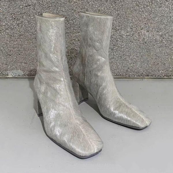 fashion genuine leather horse hair motorcycles boots brand design ankle boots woman women high heels square toe1, Black
fashion genuine leather horse hair motorcycles boots brand design ankle boots woman women high heels square toe1, Black