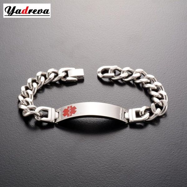 men's stainless steel personalized carving alert id bracelet silver 22cm length men's stainless steel jewelry, Black
men's stainless steel personalized carving alert id bracelet silver 22cm length men's stainless steel jewelry, Black