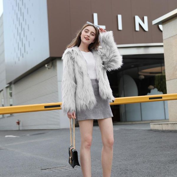 women's fur & faux 2021 autumn and winter wool jacket hooded warm all-match ladies fluffy elegant thick, Black
women's fur & faux 2021 autumn and winter wool jacket hooded warm all-match ladies fluffy elegant thick, Black