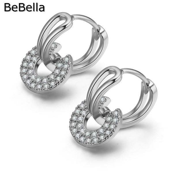 hoop & huggie bebella double circle earrings with cubic zirconia fashion trendy original for women girls party gift, Golden;silver
hoop & huggie bebella double circle earrings with cubic zirconia fashion trendy original for women girls party gift, Golden;silver