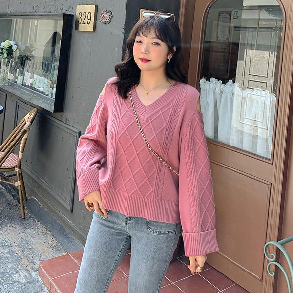 2020 women's autumn and winter new sweater women's v-neck off-the-shoulder cover belly slimming top, White;black
2020 women's autumn and winter new sweater women's v-neck off-the-shoulder cover belly slimming top, White;black