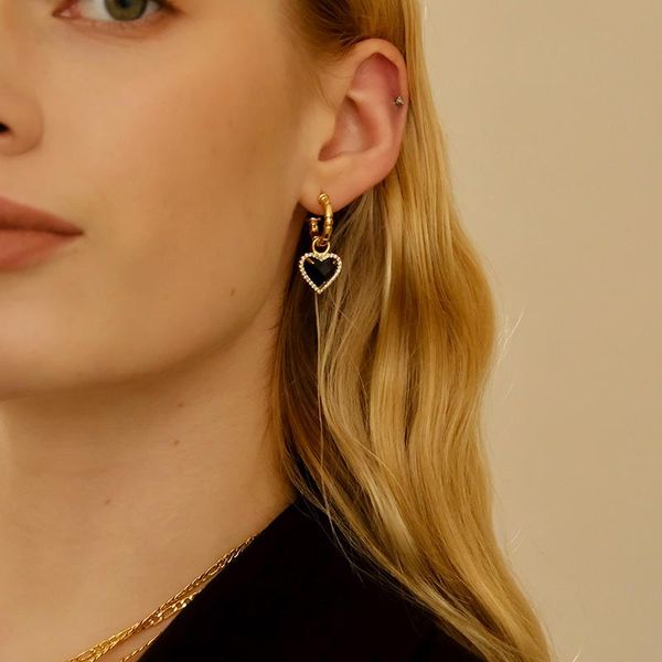 timeless wonder gorgeous zirconia geo heart drop earrings women jewelry goth boho designer ins fancy kpop hiphop trendy 4467, Silver 
timeless wonder gorgeous zirconia geo heart drop earrings women jewelry goth boho designer ins fancy kpop hiphop trendy 4467, Silver