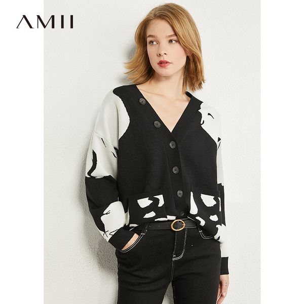 amii minimalism autumn fashion women sweater vneck rabbit hair loose contrast sweater female cardigan 12070374 201029, White;black
amii minimalism autumn fashion women sweater vneck rabbit hair loose contrast sweater female cardigan 12070374 201029, White;black