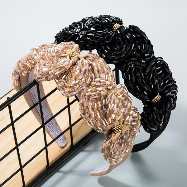 handmade wide beaded headband hairbands for women girls crystal hairband bezel ladies korean style hair accessories
handmade wide beaded headband hairbands for women girls crystal hairband bezel ladies korean style hair accessories