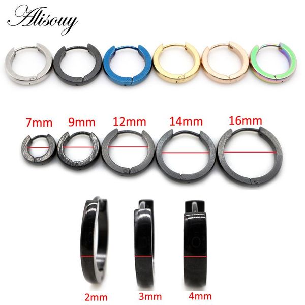 hoop & huggie alisouy 2pc women men's stainless steel small earrings polished gold/black/silver color selection 2/4mm width, Golden;silver
hoop & huggie alisouy 2pc women men's stainless steel small earrings polished gold/black/silver color selection 2/4mm width, Golden;silver