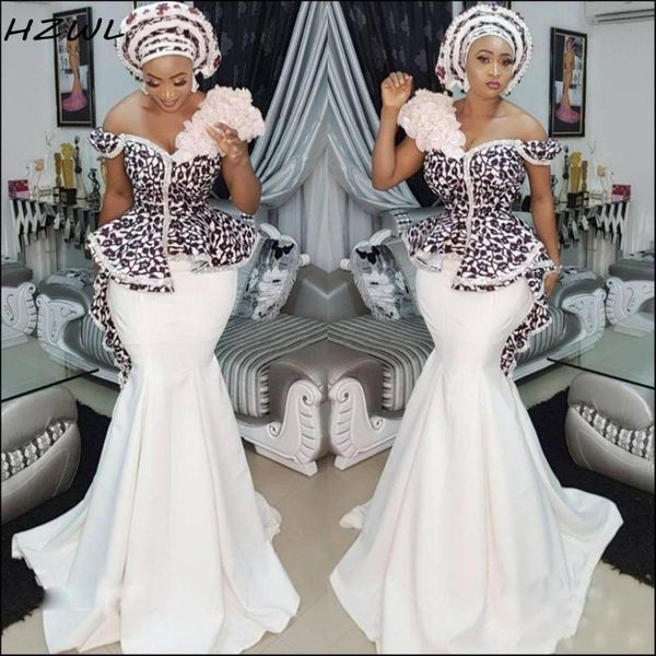 elegant aso ebi mermaid prom dresses off shoulder lace applique peplum dubai party gowns satin evening dresse, White;black
elegant aso ebi mermaid prom dresses off shoulder lace applique peplum dubai party gowns satin evening dresse, White;black