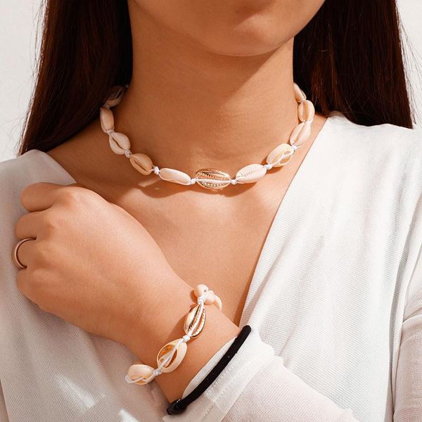 brling new 2020 fashion ins vintage chain pendant choker bohemia shell beach sets necklace for women girls gifts party, Silver
brling new 2020 fashion ins vintage chain pendant choker bohemia shell beach sets necklace for women girls gifts party, Silver