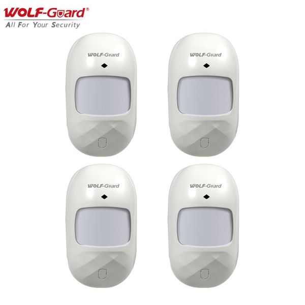 4 x wolf-guard wireless wide-angle pir motion sensor detector stable anti-light accessories for home security alarm system
4 x wolf-guard wireless wide-angle pir motion sensor detector stable anti-light accessories for home security alarm system