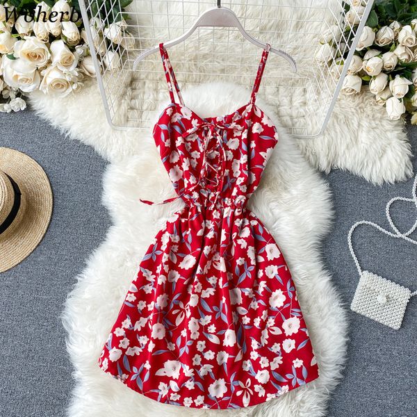 woherb korean women rompers jumpsuits summer beach floral print bandage playsuit 2020 fashion bodysuit high waist overalls t200704, Black;white
woherb korean women rompers jumpsuits summer beach floral print bandage playsuit 2020 fashion bodysuit high waist overalls t200704, Black;white