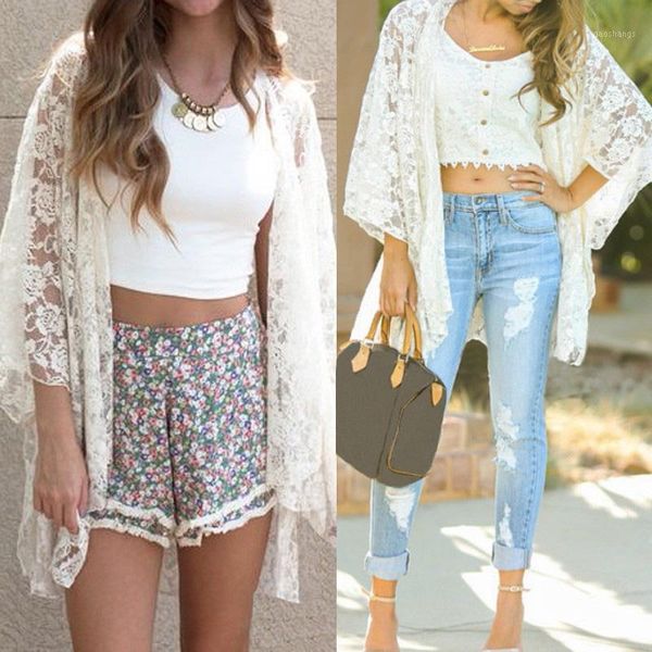 plus size tunic women's summer cardigans zanzea 2020 lace blouse stylish 3/4 sleeve blusas bohemian female cover up kimono cape1, White
plus size tunic women's summer cardigans zanzea 2020 lace blouse stylish 3/4 sleeve blusas bohemian female cover up kimono cape1, White