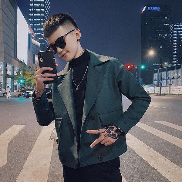 woolen coat men 's autumn and winter clothing new men 's winter coat korean fashion woolen trench short, Black
woolen coat men 's autumn and winter clothing new men 's winter coat korean fashion woolen trench short, Black