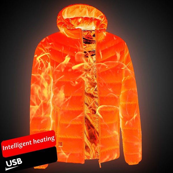 2020 new men usb heating jackets winter warm smart thermostat pure color hooded heated clothing waterproof warm jackets, Black
2020 new men usb heating jackets winter warm smart thermostat pure color hooded heated clothing waterproof warm jackets, Black