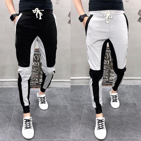 new men's sweatpants summer streetwear pants tracksuit fitness casual patchwork pencil feet pants mens trousers1, Black
new men's sweatpants summer streetwear pants tracksuit fitness casual patchwork pencil feet pants mens trousers1, Black