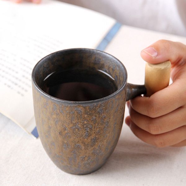 300ml vintage crude ceramic coffee mug tumbler rust glaze with wooden handgrip tea milk beer water cup home office drinkware q1218
300ml vintage crude ceramic coffee mug tumbler rust glaze with wooden handgrip tea milk beer water cup home office drinkware q1218