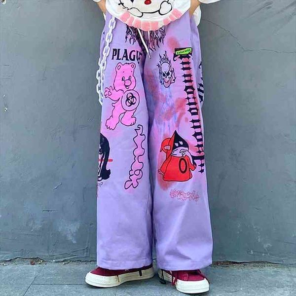 women oversize y2k hippie palazzo pants women 90s aesthetic cartoon anime trousers plus size graffiti wide leg pants, Black;white
women oversize y2k hippie palazzo pants women 90s aesthetic cartoon anime trousers plus size graffiti wide leg pants, Black;white