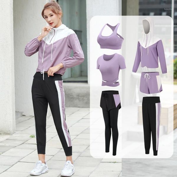 yoga outfits set of 6 pieces for outdoor activities, women's trousers + hooded jacket t-shirt bra shorts, tracksuits women 20211, White;red
yoga outfits set of 6 pieces for outdoor activities, women's trousers + hooded jacket t-shirt bra shorts, tracksuits women 20211, White;red