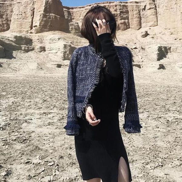 women tweed coats 2020 autumn winter new fashion tassel elegant ladies short jackets slim gx977 drop shipping1, Black;brown
women tweed coats 2020 autumn winter new fashion tassel elegant ladies short jackets slim gx977 drop shipping1, Black;brown