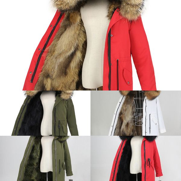 2020 real fur coat winter jacket women long parka waterproof big natural raccoon fur collar hood thick warm real fox fur linerx1019, Black 
2020 real fur coat winter jacket women long parka waterproof big natural raccoon fur collar hood thick warm real fox fur linerx1019, Black