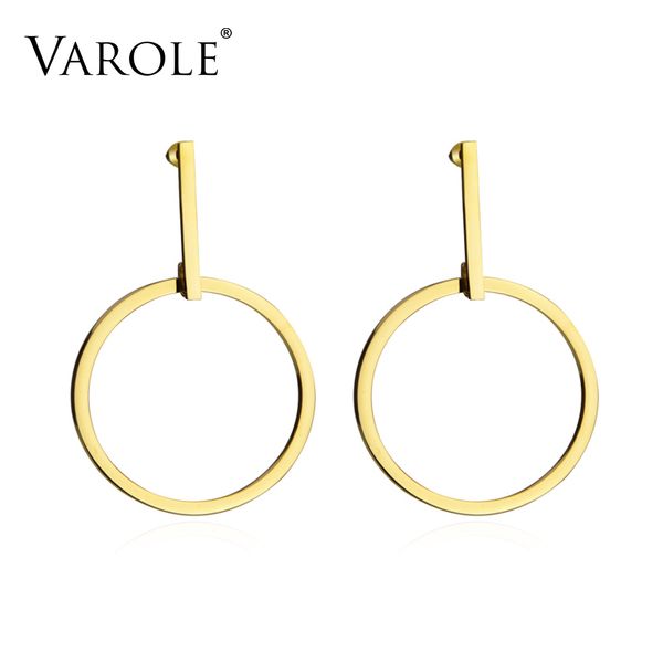 varole exaggerated large single circle drop earrings for women gold color stainless steel long dangle earrings jewelry brincos
varole exaggerated large single circle drop earrings for women gold color stainless steel long dangle earrings jewelry brincos