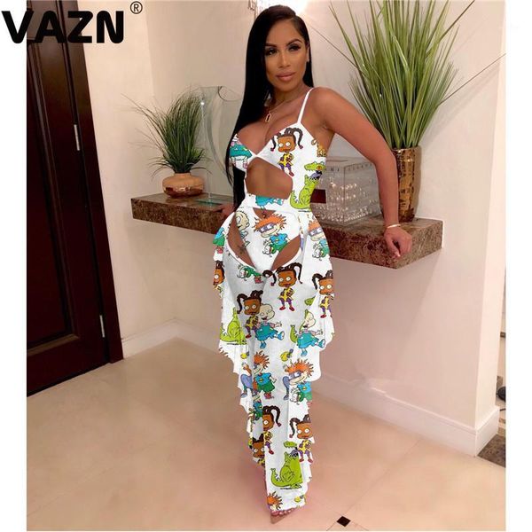 vazn spring 2020 fashion age reduction bohemian 2 piece set sleeveless full pant floral print lady set1, White
vazn spring 2020 fashion age reduction bohemian 2 piece set sleeveless full pant floral print lady set1, White