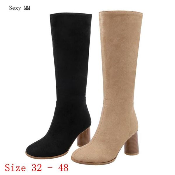 boots spring autumn women knee high woman heel long botas small plus size 32 - 48, Black
boots spring autumn women knee high woman heel long botas small plus size 32 - 48, Black