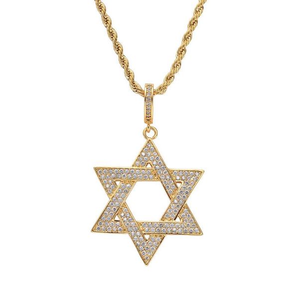 pendant necklaces fashion hip hop rosegold star of david hexagram zircon necklace, bling iced out chain jewelry gift, Silver
pendant necklaces fashion hip hop rosegold star of david hexagram zircon necklace, bling iced out chain jewelry gift, Silver