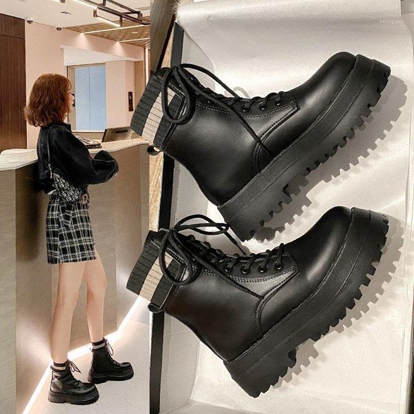 2020 autumn/winter new platform fashion boots boots female casual lacing motorcycle tide x4961, Black
2020 autumn/winter new platform fashion boots boots female casual lacing motorcycle tide x4961, Black