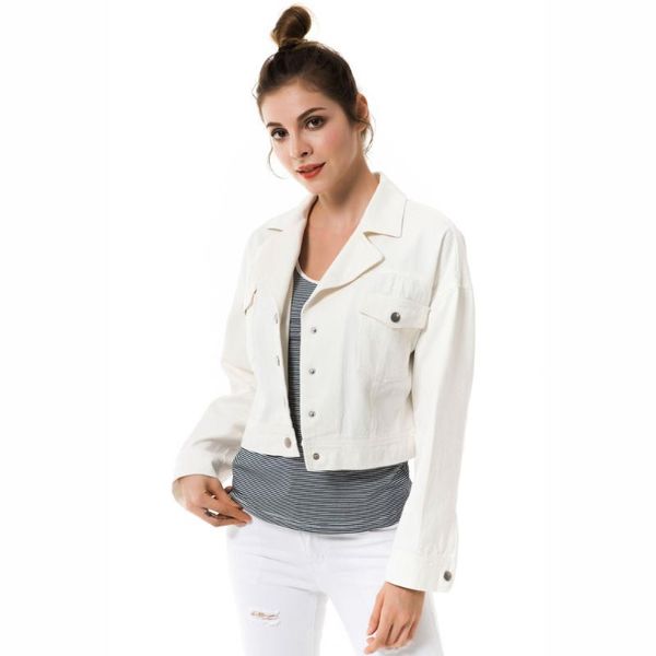 women's jackets apperloth women basic coats autumn cotton jacket long sleeve turn down collar white short snap-button girl outwear, Black;brown
women's jackets apperloth women basic coats autumn cotton jacket long sleeve turn down collar white short snap-button girl outwear, Black;brown