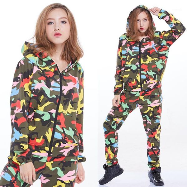 women hip hop costumes fashion camouflage hooded jacket pants adults street dance clothing jazz stage performance wear dt17541, Black;red
women hip hop costumes fashion camouflage hooded jacket pants adults street dance clothing jazz stage performance wear dt17541, Black;red