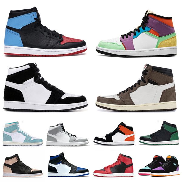travis scott 1 1s jumpman men women basketball shoes unc obsidian pine green game royal bloodline mens trainers sports sneakers 5.5-12, White;red
travis scott 1 1s jumpman men women basketball shoes unc obsidian pine green game royal bloodline mens trainers sports sneakers 5.5-12, White;red