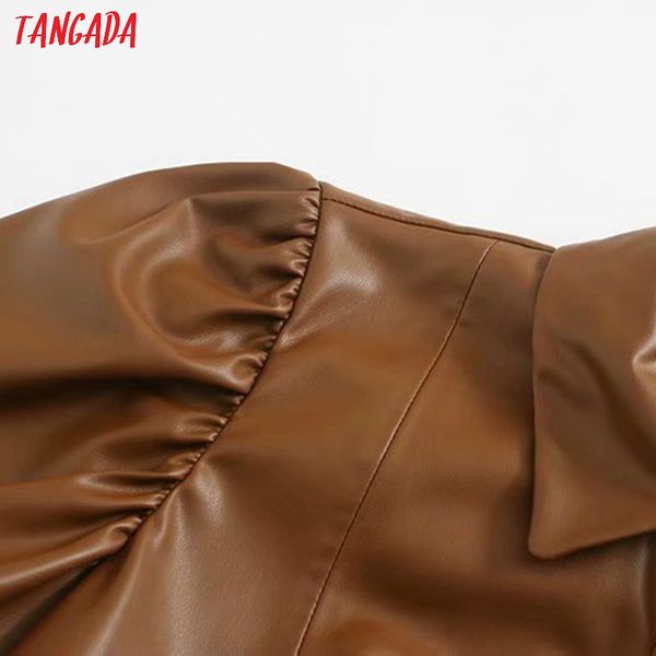 tangada women brown pu faux leather short sleeve retro 2020 fashion elegant office ladies a line midi dress vestido 5z120 y200805, Black;pink
tangada women brown pu faux leather short sleeve retro 2020 fashion elegant office ladies a line midi dress vestido 5z120 y200805, Black;pink