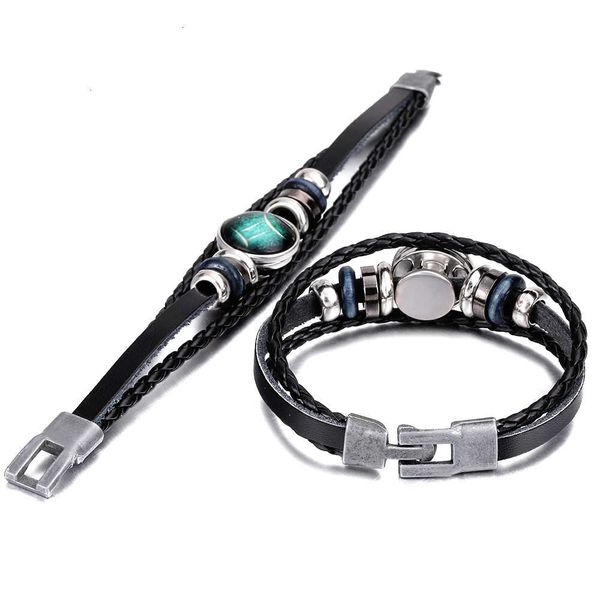 factory price jewelry 12 constellation braided new fashion leather bracelet & bangles men casual personality zodiac sign, Black
factory price jewelry 12 constellation braided new fashion leather bracelet & bangles men casual personality zodiac sign, Black