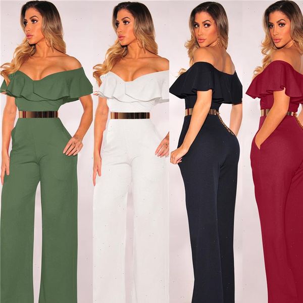 summer off shoulder casual women jumpsuit beachwear jumpsuit layered ruffle high waist jumpsuits female overalls body mujer, Black;white
summer off shoulder casual women jumpsuit beachwear jumpsuit layered ruffle high waist jumpsuits female overalls body mujer, Black;white