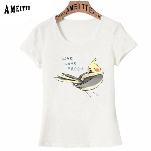 live love preen t-shirt summer fashion women t-shirt hipster woman casual funny cockatiel bird lovers design cute girl tees1, White
live love preen t-shirt summer fashion women t-shirt hipster woman casual funny cockatiel bird lovers design cute girl tees1, White