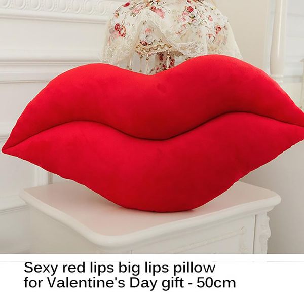 short plush toy red lips pillow big lips cushion cute home pillow decoration board game theme props 50x25cm
short plush toy red lips pillow big lips cushion cute home pillow decoration board game theme props 50x25cm