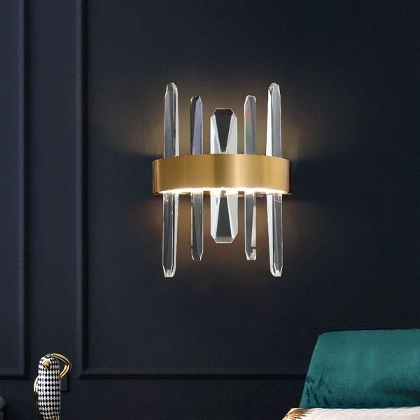 wall lamp postmodern luxury crystal led light for bedroom bedside tv background stainless steel nordic indoor art sconces
wall lamp postmodern luxury crystal led light for bedroom bedside tv background stainless steel nordic indoor art sconces
