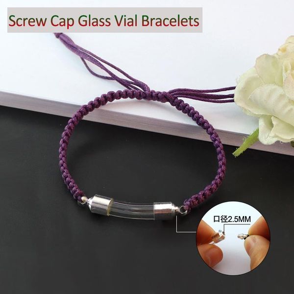 charm bracelets 2pcs 6mm curve tube screw cap premade cotton bracelet rice vial wishing urn keepsake jewelry for friend gift, Golden;silver
charm bracelets 2pcs 6mm curve tube screw cap premade cotton bracelet rice vial wishing urn keepsake jewelry for friend gift, Golden;silver