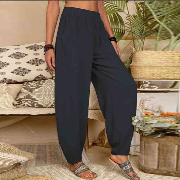 women linen harem pants fashion multi-pockets solid summer casual loose straight pants elastic high waist soft korean trousers, Black;white
women linen harem pants fashion multi-pockets solid summer casual loose straight pants elastic high waist soft korean trousers, Black;white