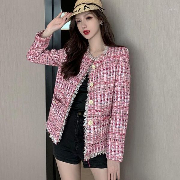 new arrival korean autumn tassel tweed jacket long sleeve single-breasted outerwear coats women's clothes1, Black;brown
new arrival korean autumn tassel tweed jacket long sleeve single-breasted outerwear coats women's clothes1, Black;brown