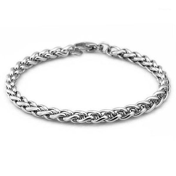 knit keel wheat stainless steel bracelet 4/5/6mm diy jewelry bangle for men women wholesale 1pcs1, Black
knit keel wheat stainless steel bracelet 4/5/6mm diy jewelry bangle for men women wholesale 1pcs1, Black