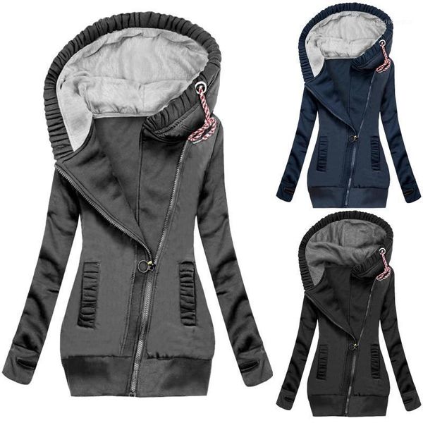 women's jackets autumn jacket fashion long sleeve hooded sweatshirt woman zipper pocket knitted coat mujer chaqueta outwear 1, Black;brown
women's jackets autumn jacket fashion long sleeve hooded sweatshirt woman zipper pocket knitted coat mujer chaqueta outwear 1, Black;brown